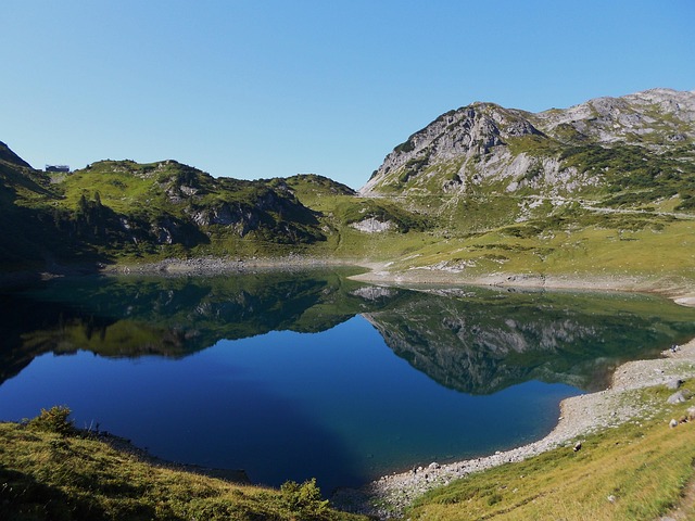 Free Mountain Panorama Mountain Lake photo and picture