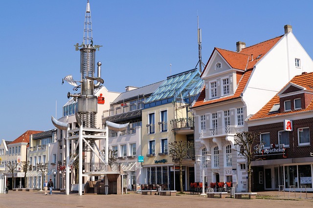 ostfriesland, aurich, marketplace, pedestrian zone, sous tower, aurich, aurich, aurich, aurich, aurich