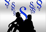 family law, divorce lawyer, silhouettes