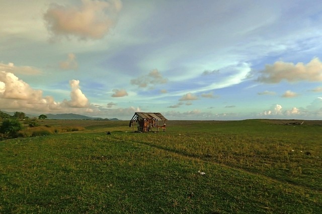 Keet, Hut, Schuur, Landschap, Lucht