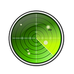 radar, green, blips