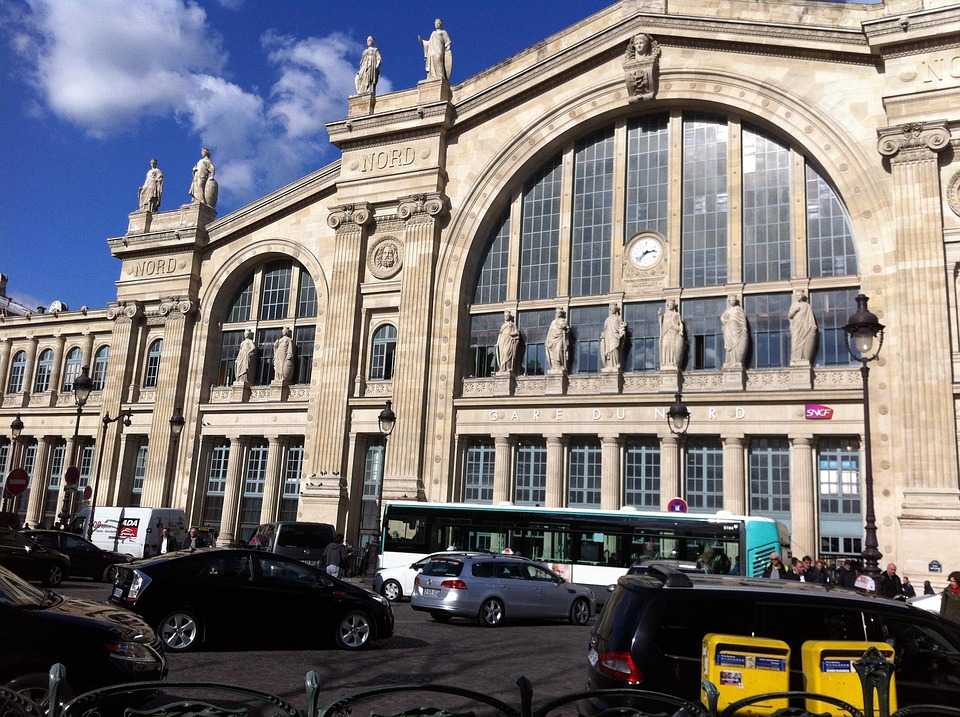 Estação, Trem, Gare Du Nord, Gare, Nord, Paris, Sta
