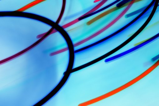 Luces, Irregularidad, Resplandor, Azul