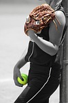 girl, player, ball