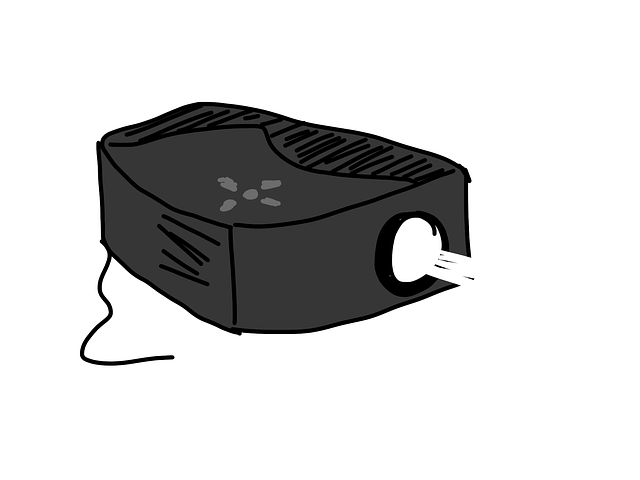 Free beamer projector projection illustration
