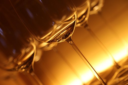 Glazen Glas Drinken Lichtspiel Verlicht Wi
