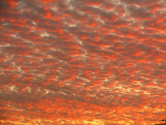 Skyer, Solnedgang, Rød, Sol, Himmel