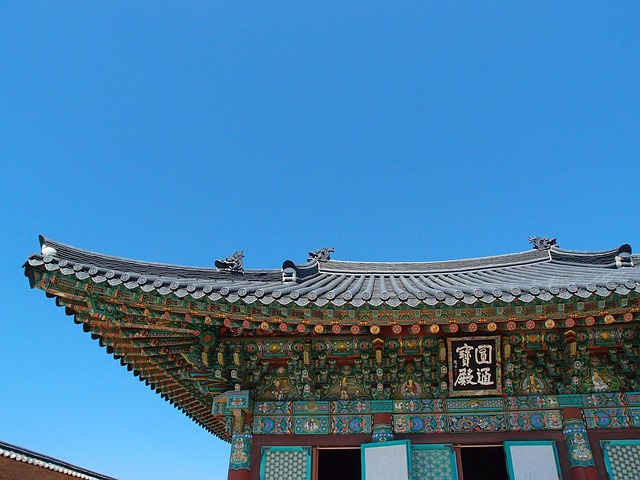 Gangwon Do, Sokcho, Naksansa, Himmel