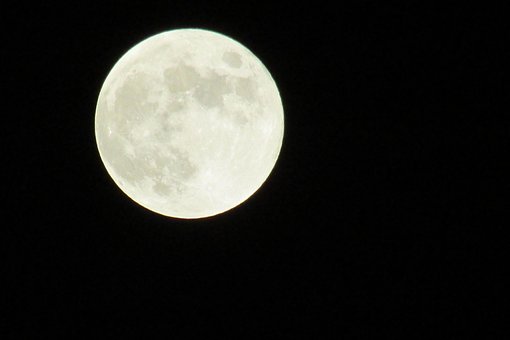 月亮, 太陰, 滿月, 天文學(xué), 火山口, 詳細, 全, 發(fā)光, 萬圣節(jié), 盧納
