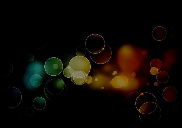 Free background bubbles circles illustration