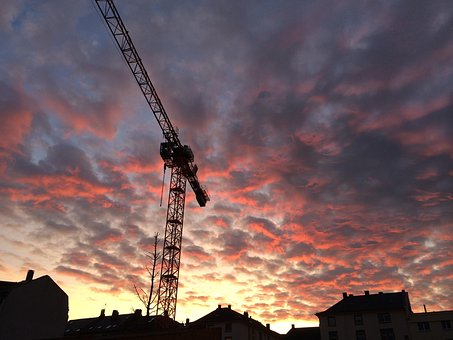 Himmel, Skyer Kranby, Arkitektur, Kran