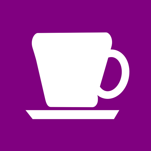 Free cup coffee serving illustration
