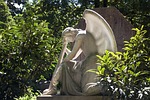 angel, cemetery, park