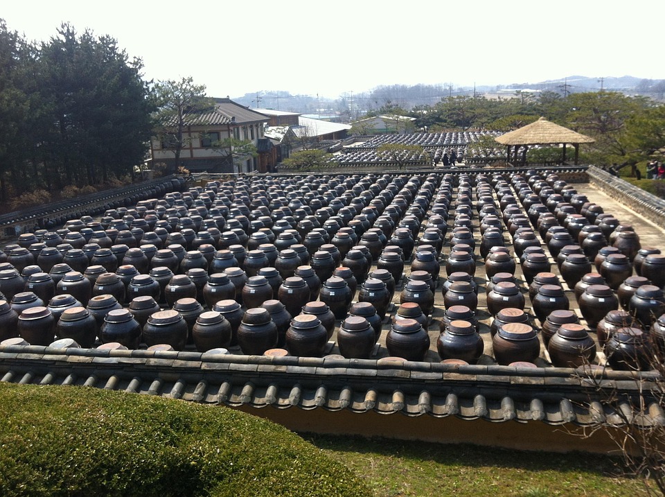 한국 장독대 - Pixabay의 무료 사진