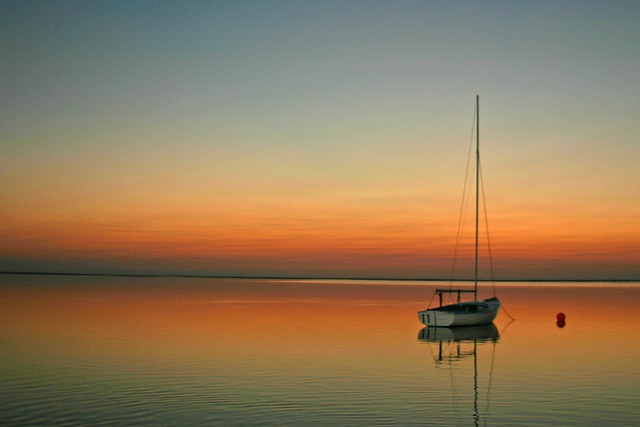 Sejlbåd, Sejlads, Solnedgang, Sejle