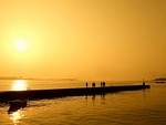 sea, sunset, sky