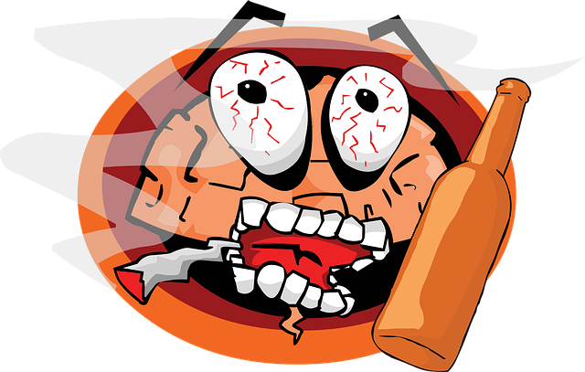 Free brain alcohol smoking vector