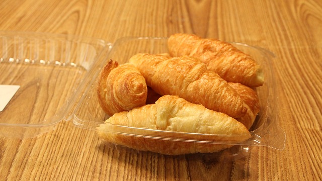 Croissant, Lækker, Smøragtig, Plast, Træ