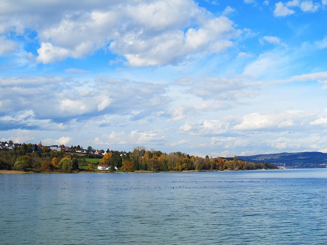 Ø, Mainau -Øen, Bodensøen, Sø, Mainau