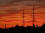 afterglow, evening, red