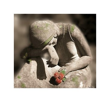 Luto, Mujer, Escultura