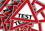 road sign, right of way, test
