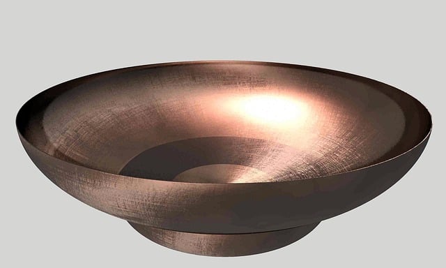 Download free HD stock image of Dish Bowl Free dish bowl copper illustration