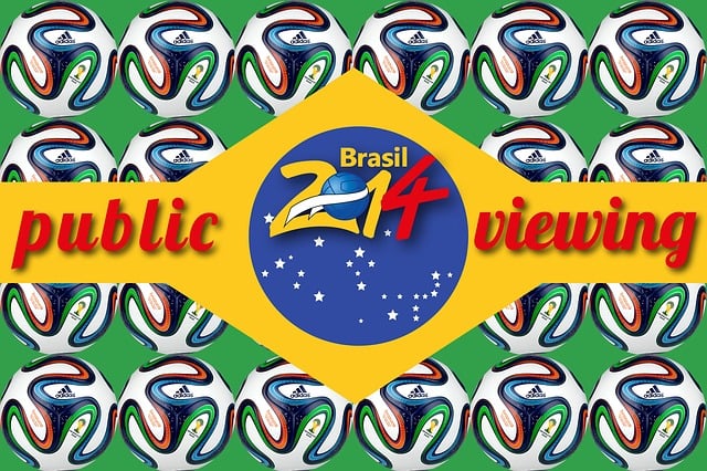 Free public viewing world cup brazil illustration