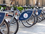 bicycles, city bicycles, luggage rack