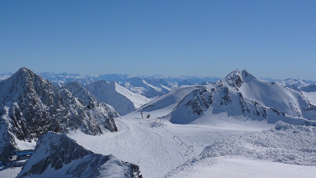 Austria, Stubai, Esquís, Invierno