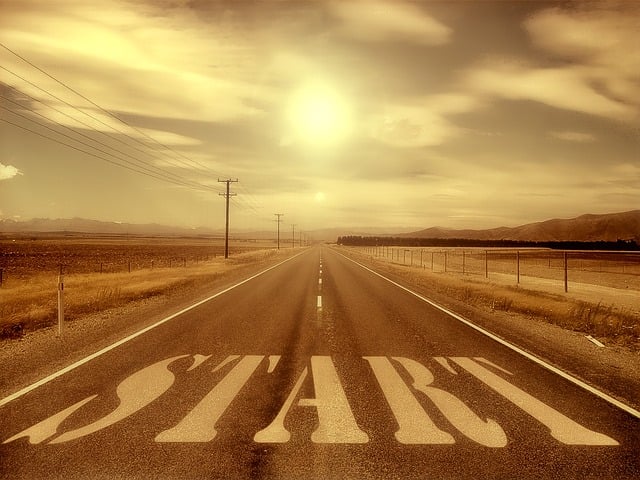 Free road begin beginning illustration