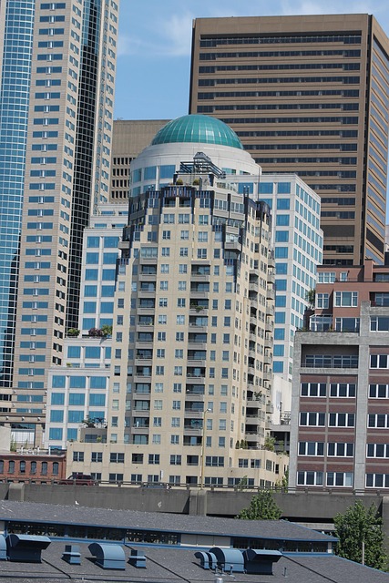 Seattle, Horizont, Gebäude, Turm