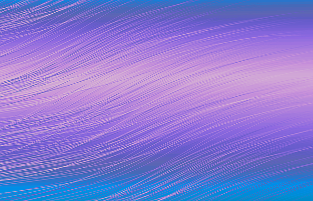 Free pink ocean blue paper illustration