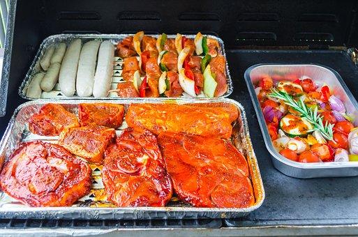 Grillfleisch, Bøf, Pølse, Kød, Mad