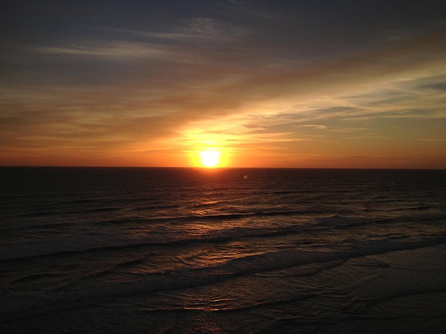 Free Beach Sunrise photo and picture