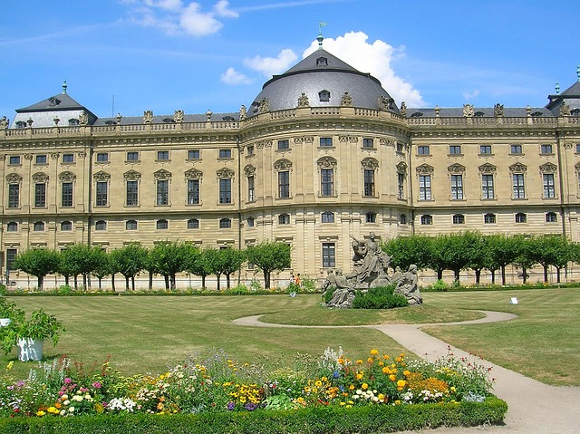 Würzburg, Bopæl, Slot, Have, Franconia