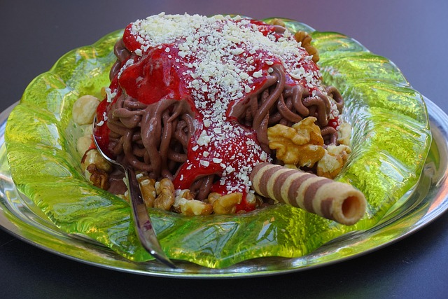 Pasta Ice Spaghetti Ice Cream Chocolate - Free photo on Pixabay