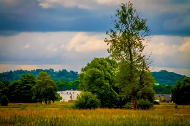 Gemälde, Landschaft, Malerei