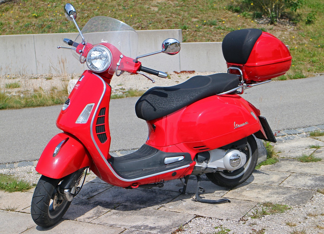 Vespa Scooter Red Free Photo On Pixabay Pixabay