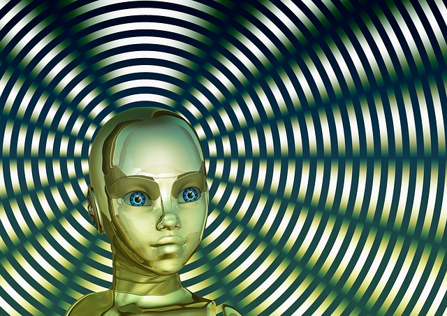 Free head face robot illustration