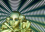 head, robot, futuristic