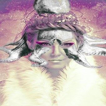 Free Woman Snow illustration and picture