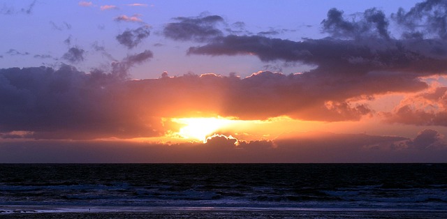 Free Sunset Sea photo and picture