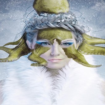 Free Woman Winter illustration and picture