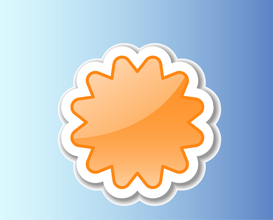 Orange Info Sticker - Free vector graphic on Pixabay
