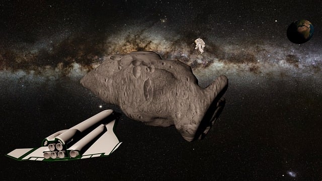 Download free HD stock image of Space Spatialship Free space spatialship asteroid illustration