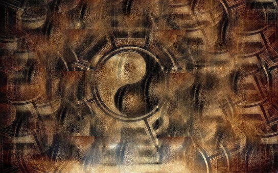 Free Yin Yang Grunge illustration and picture