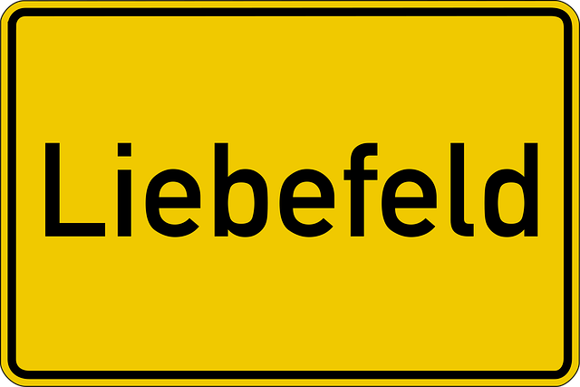 Free love field place-name sign locality illustration
