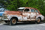 vintage car, rusty, old