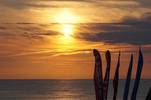 Zee, Sylt, Zonsondergang, Strand